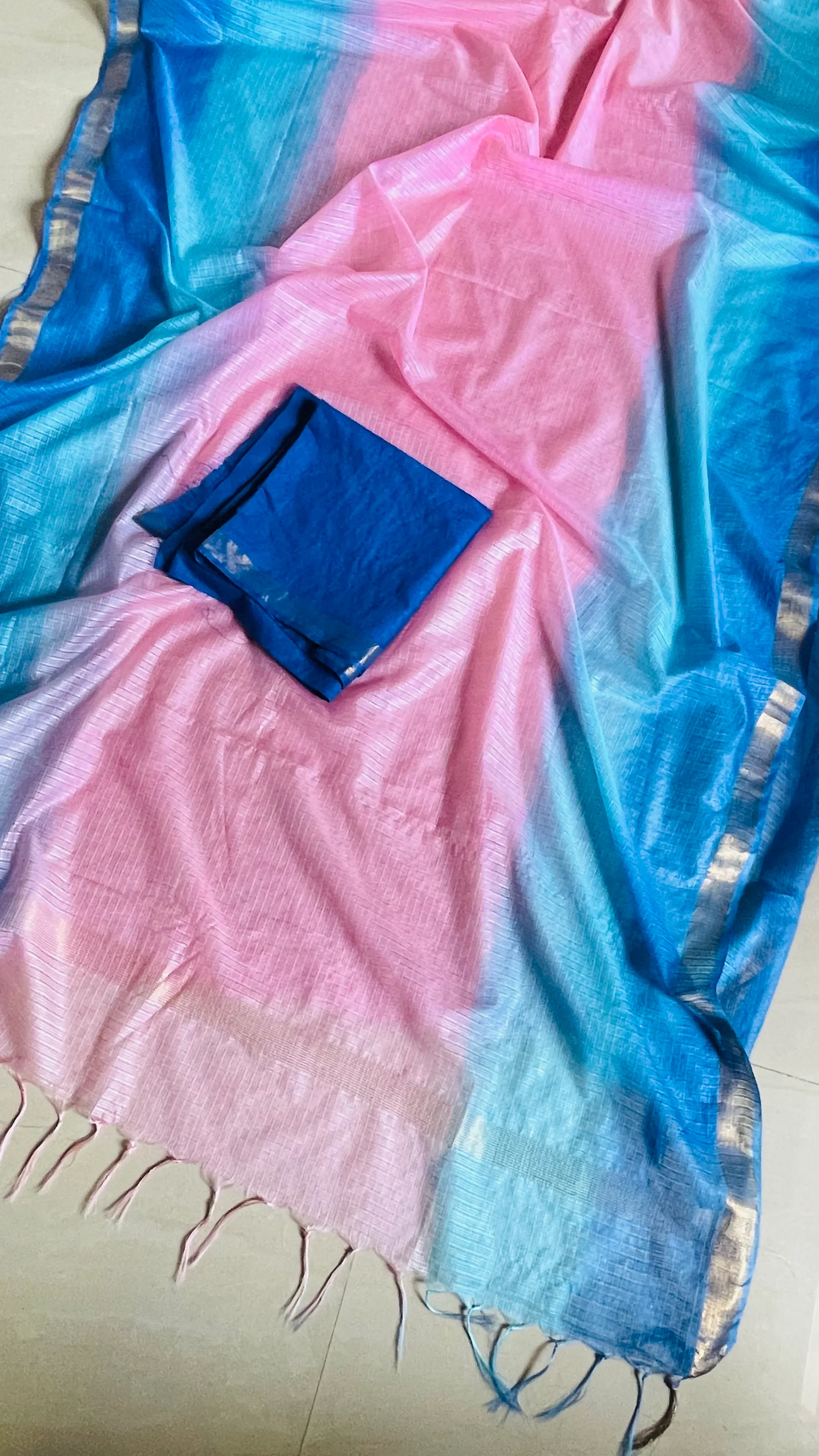 Pink-blue combo Kota doriya