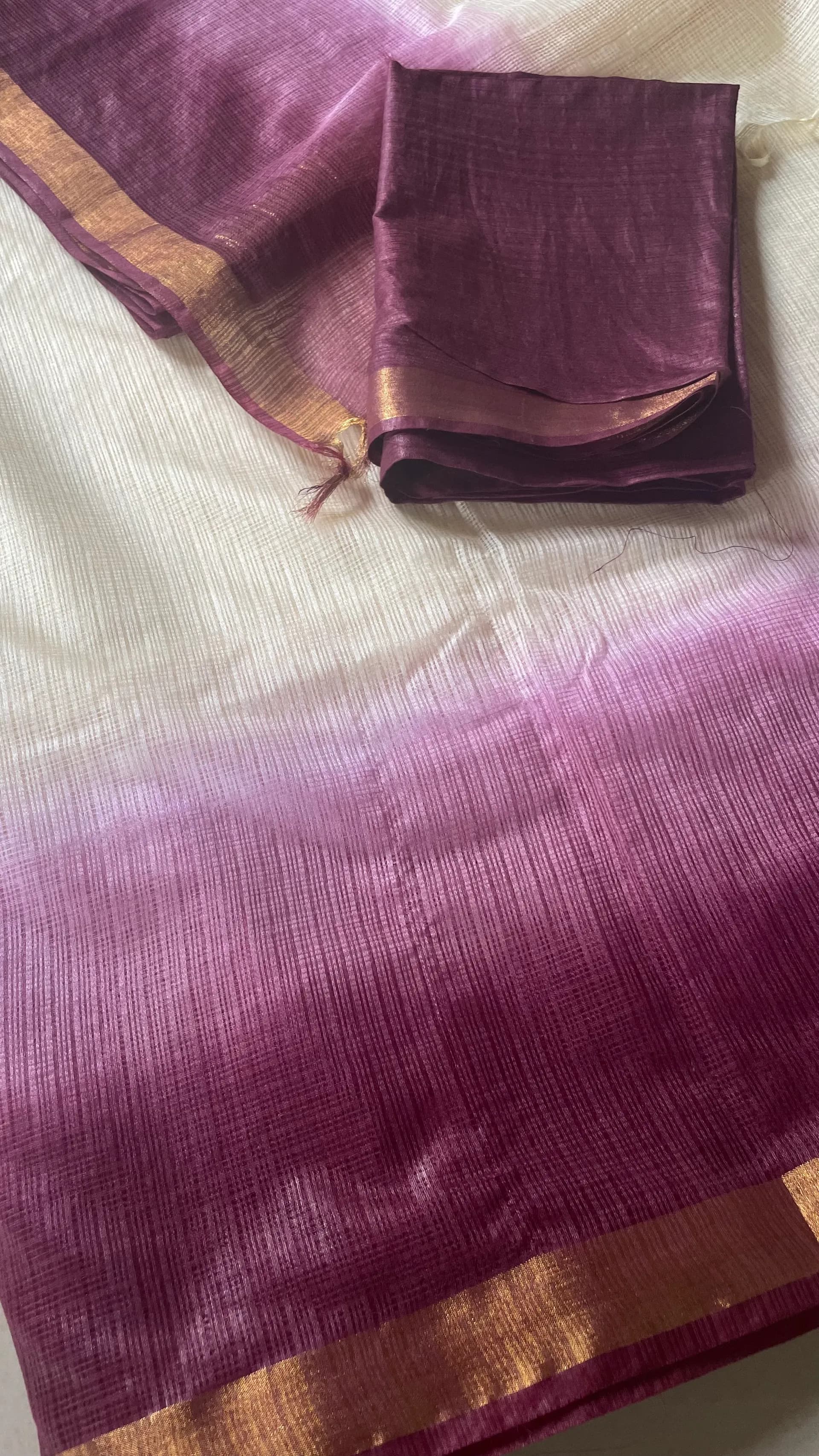 Off White Maroon Combo Kota doriya