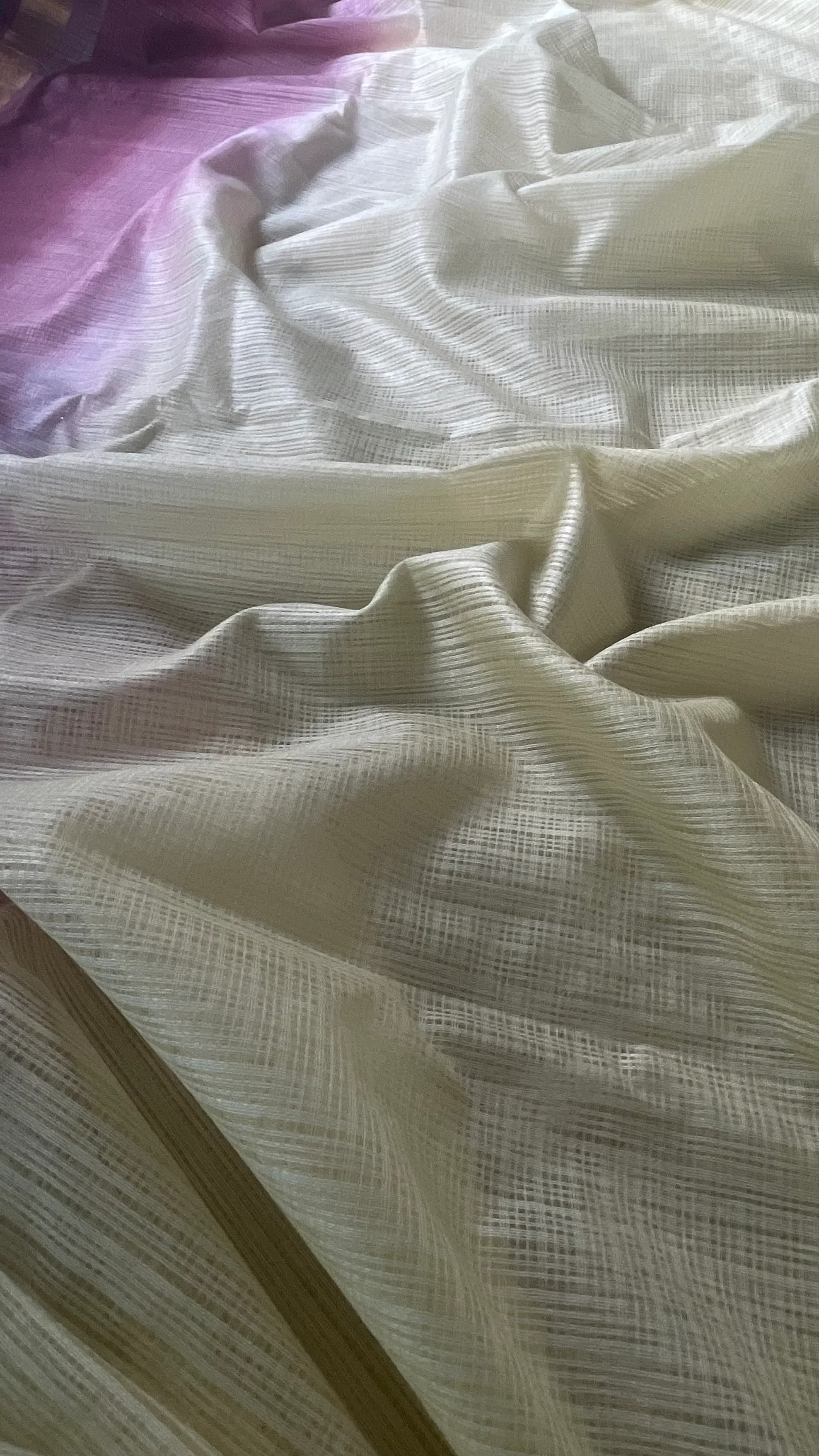 Off White Maroon Combo Kota doriya