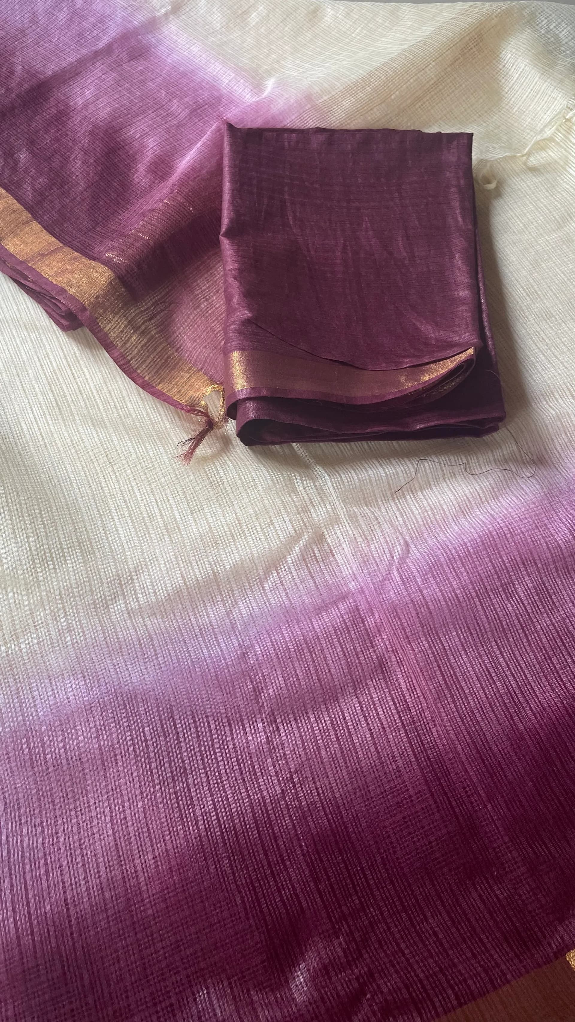 Off White Maroon Combo Kota doriya