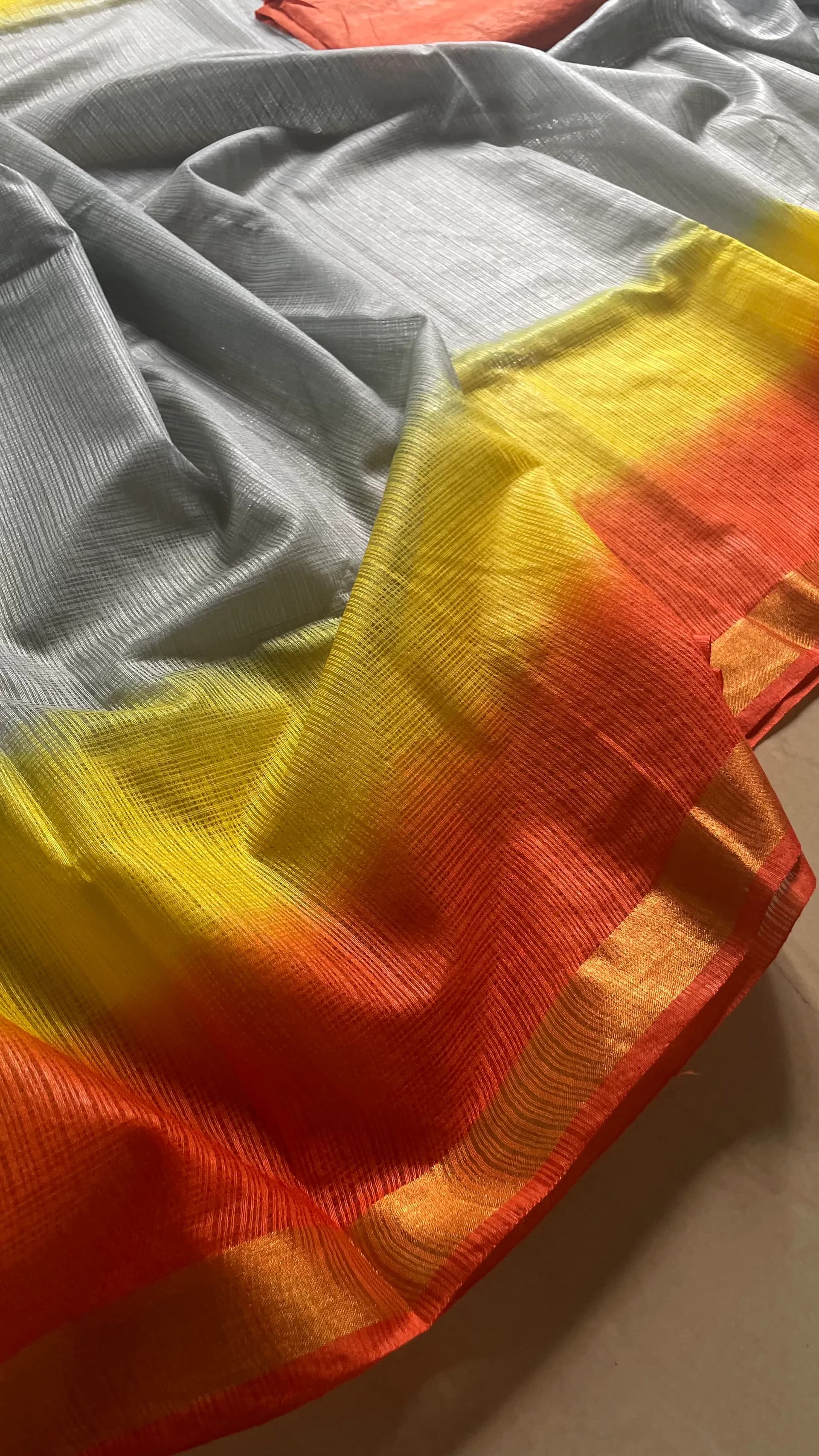 Orange -yellow combo Kota doriya