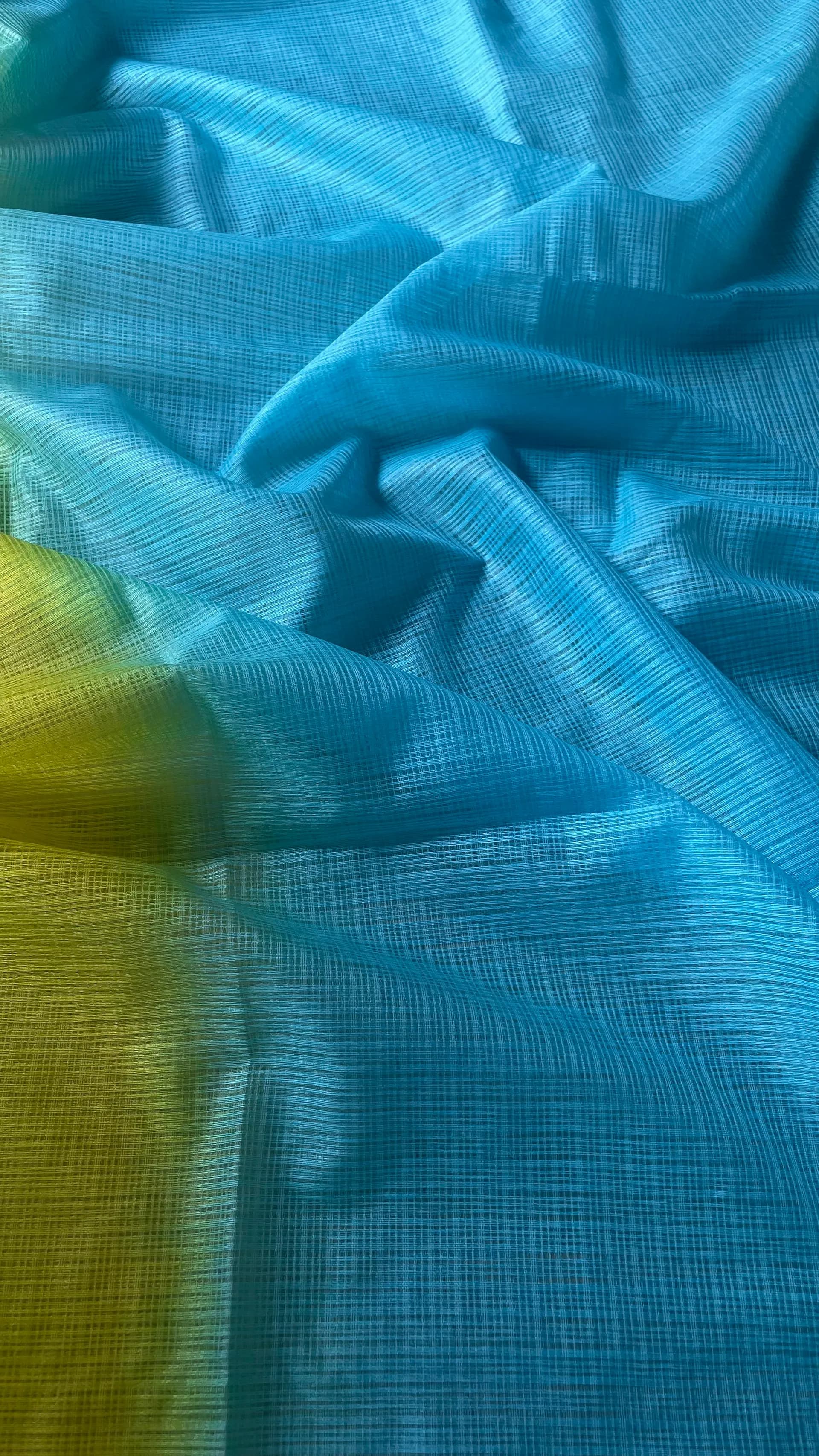 Green- yellow -skyblue combo kota doriya