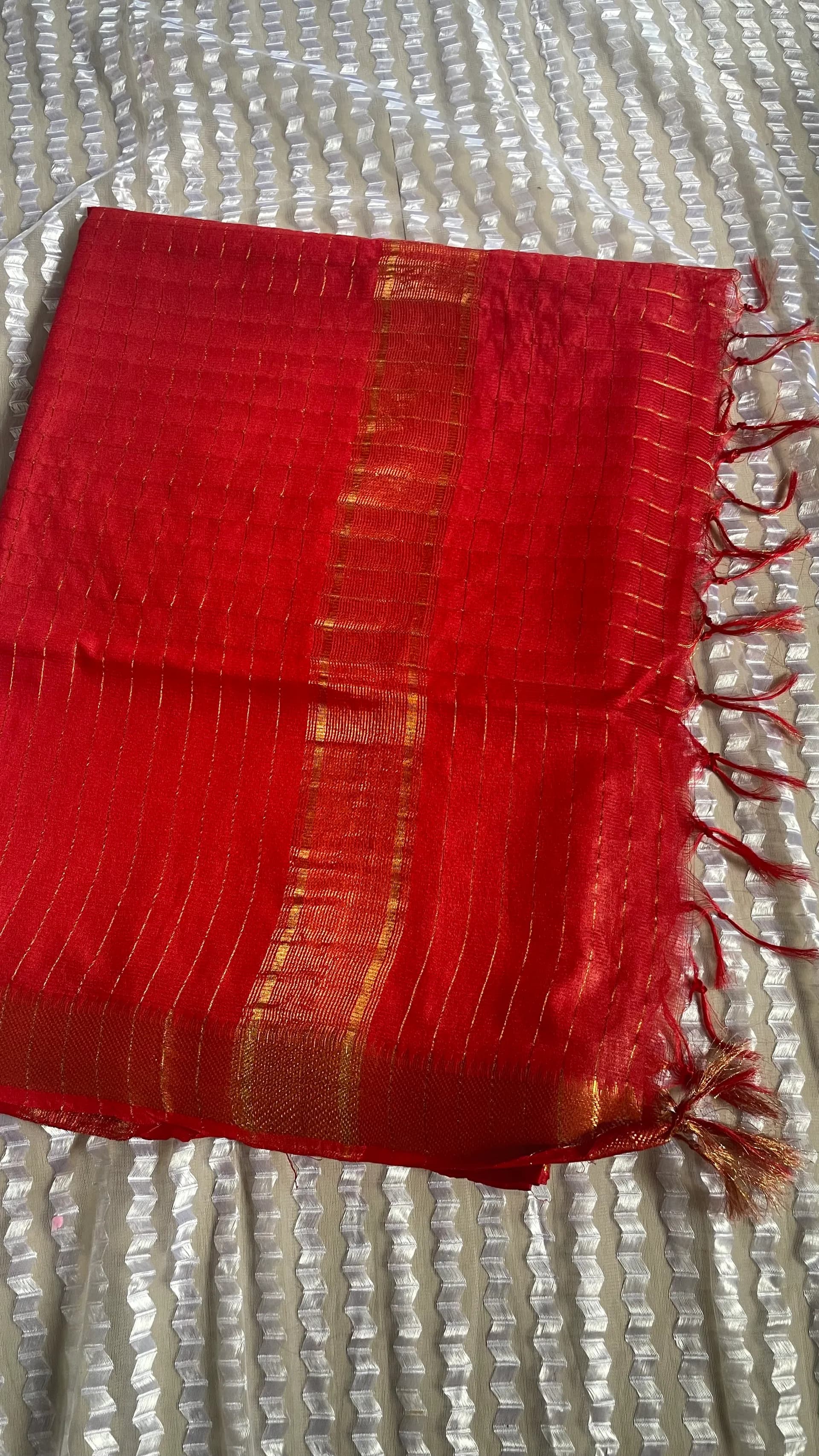 50K checked kota silk saree