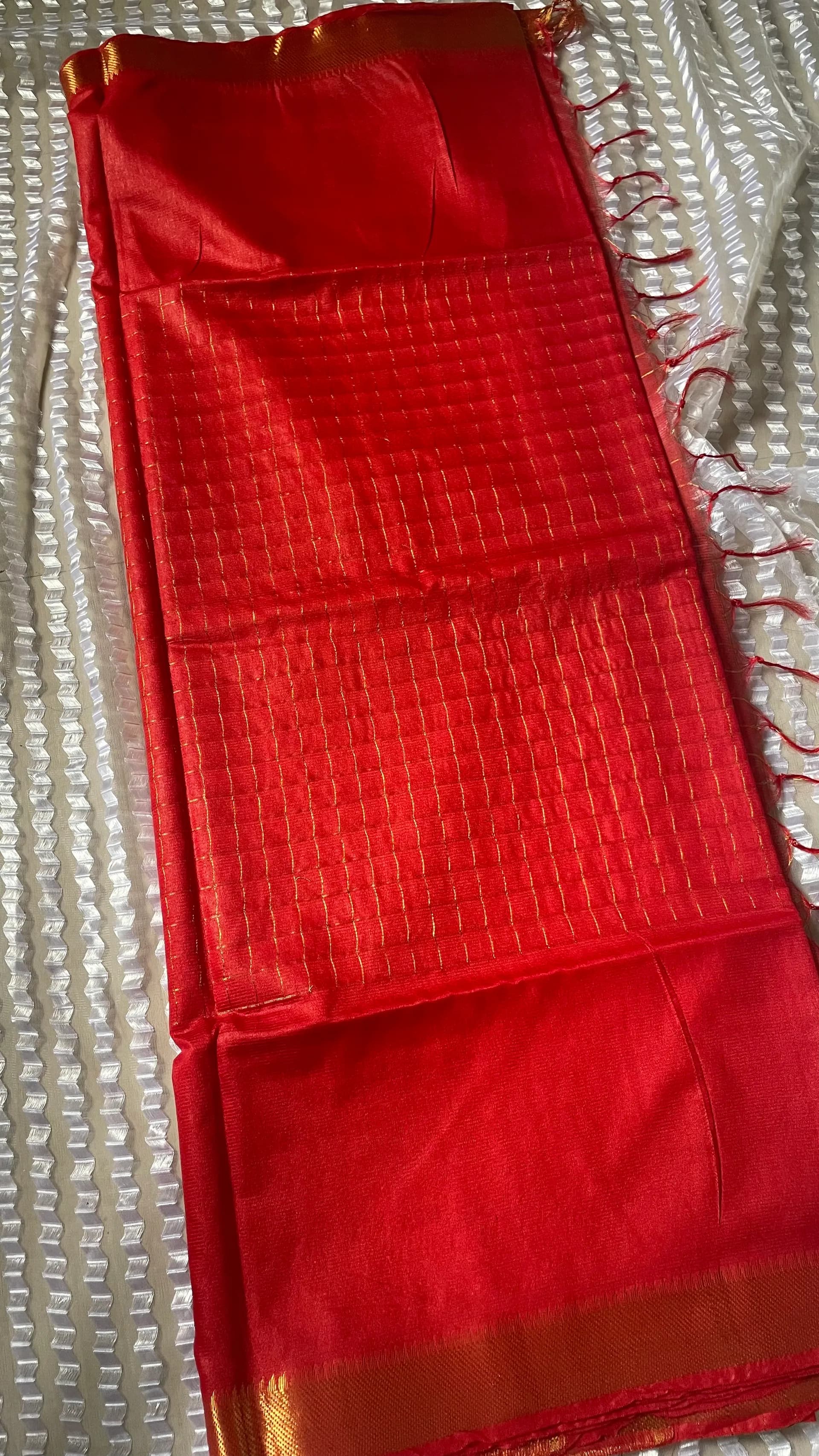 50K checked kota silk saree