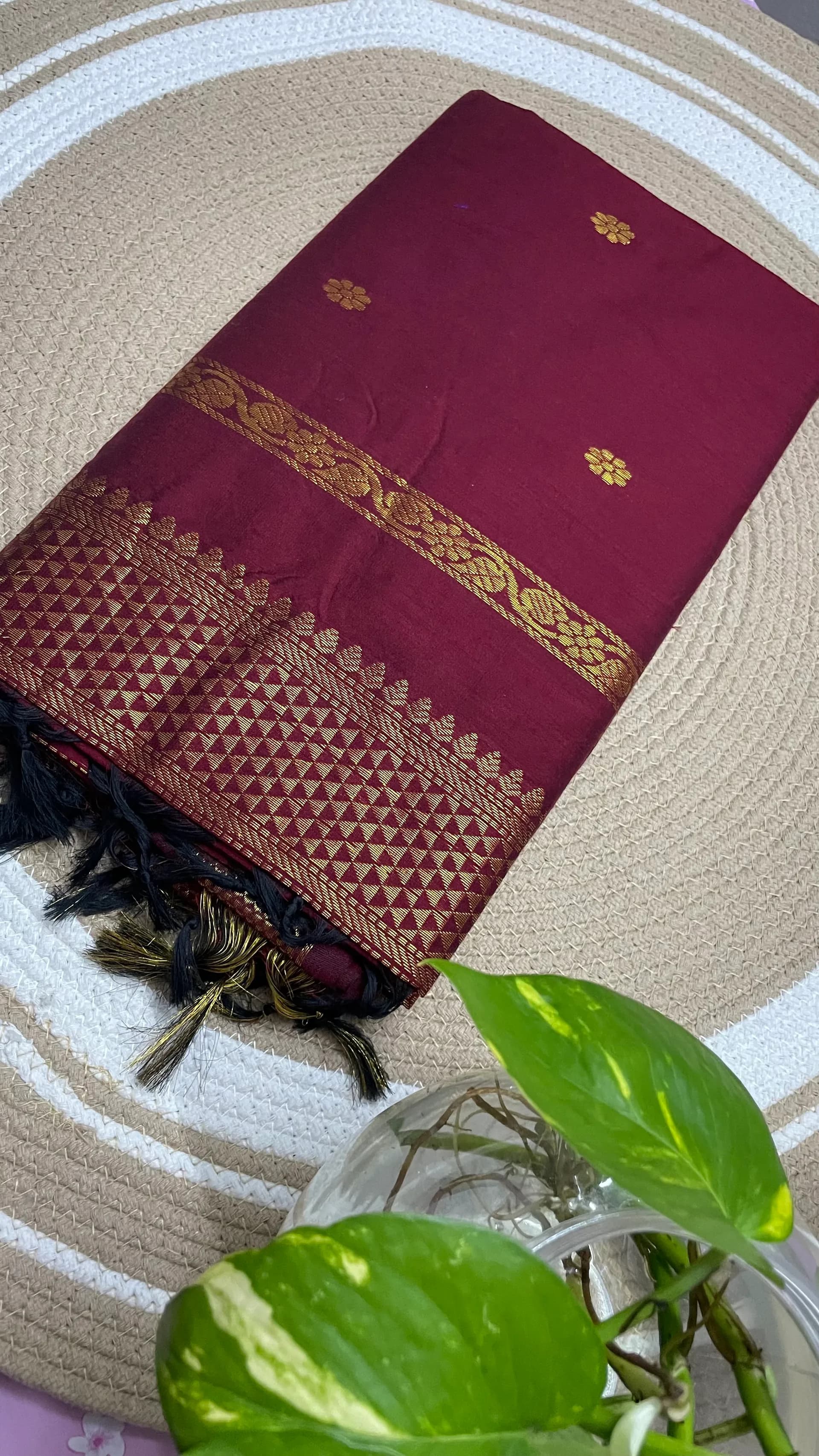 Kalyani vaidhyehi saree Meroon
