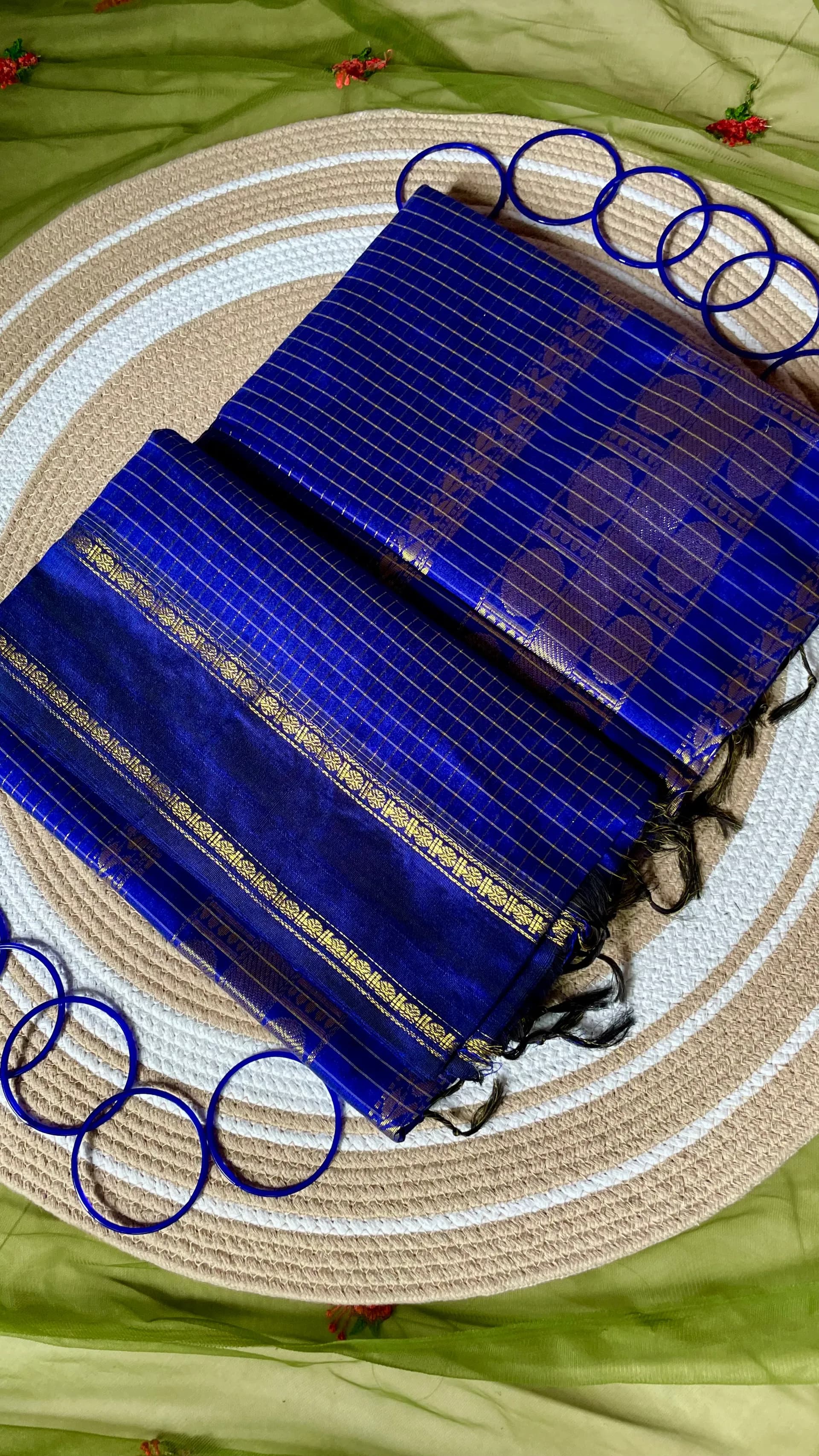 Checked Kalyani cotton saree