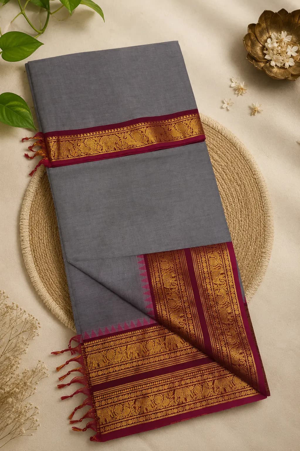 Kanchi cotton saree