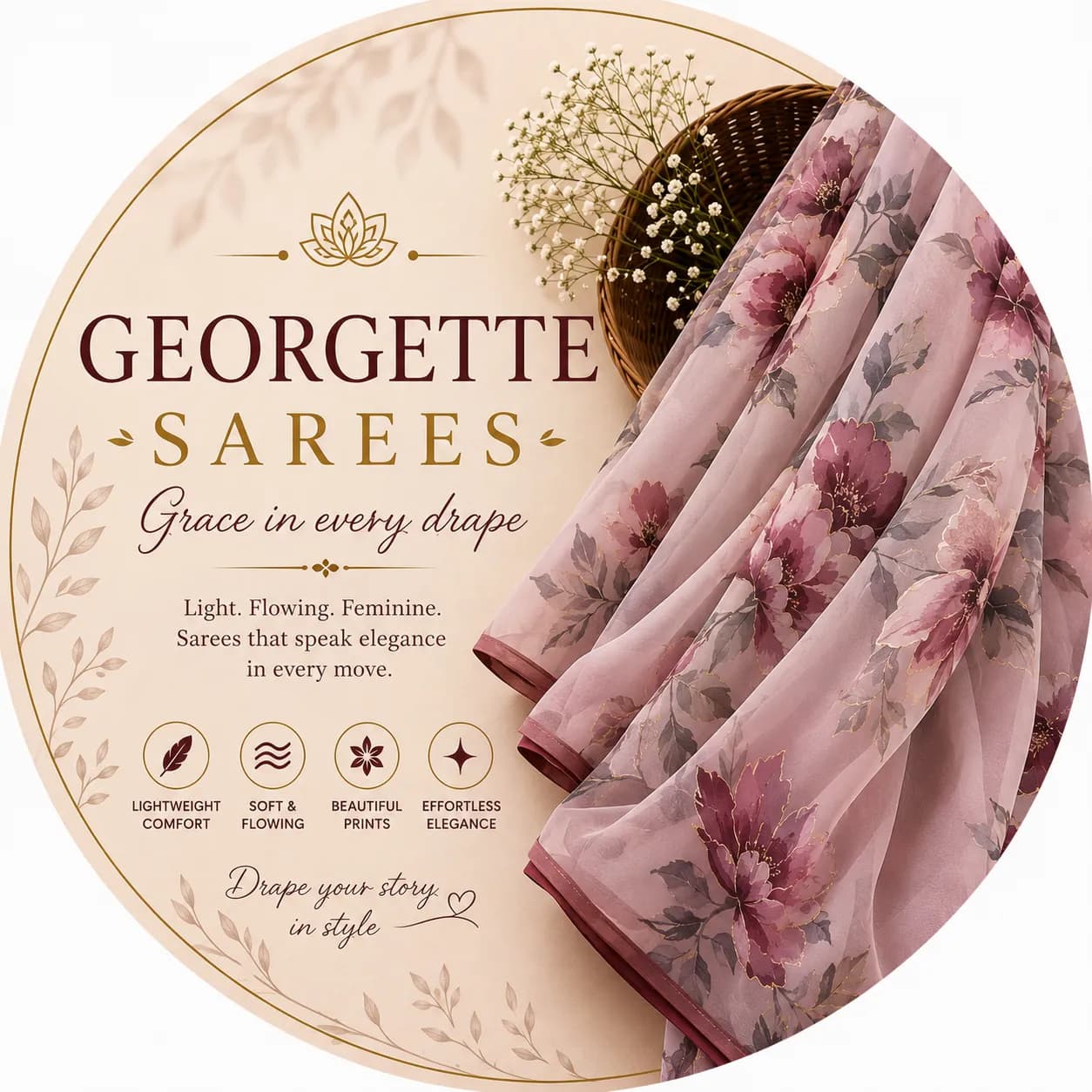 Gorget sarees